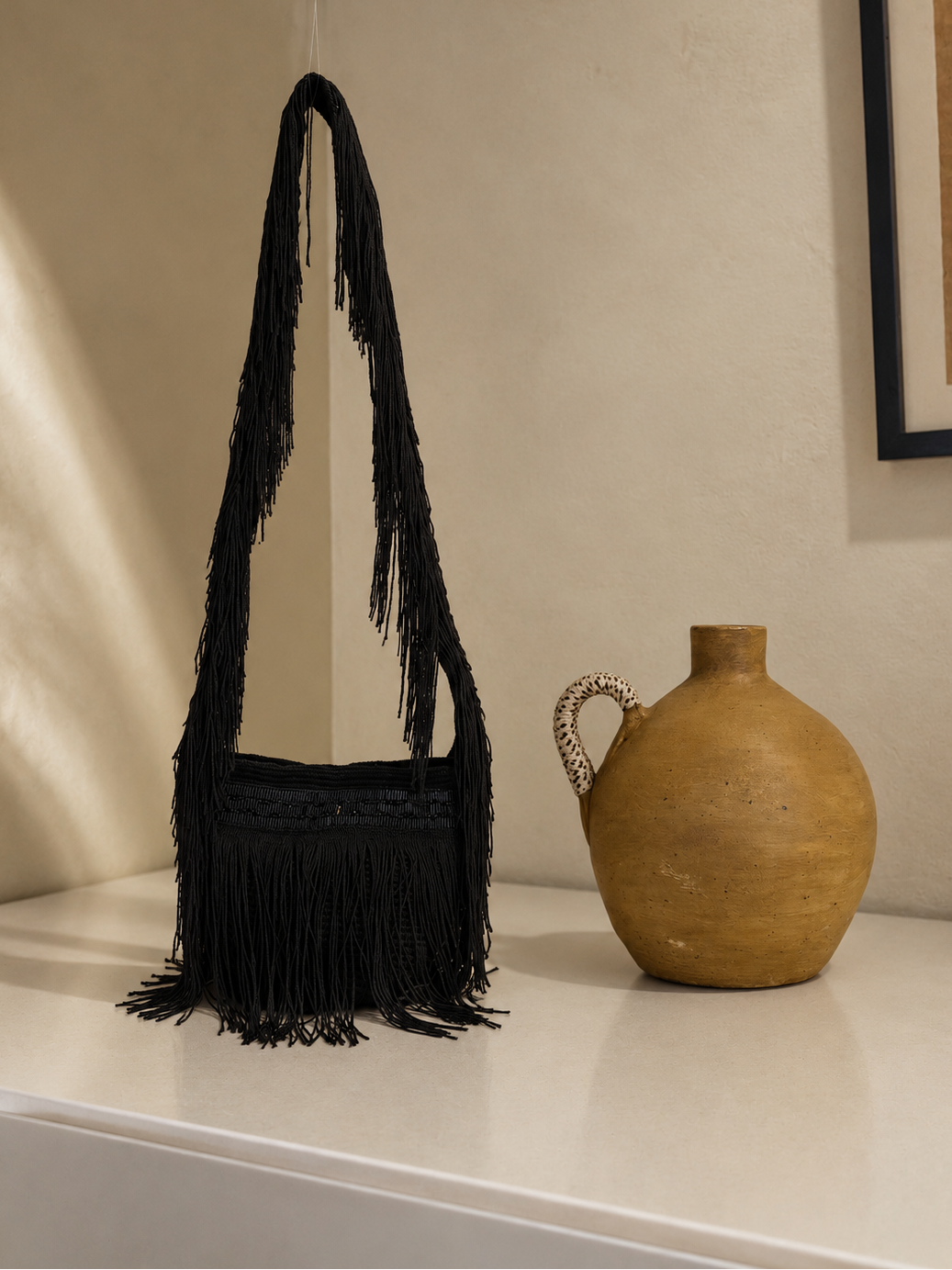 Mochila Strap Flecos Negra